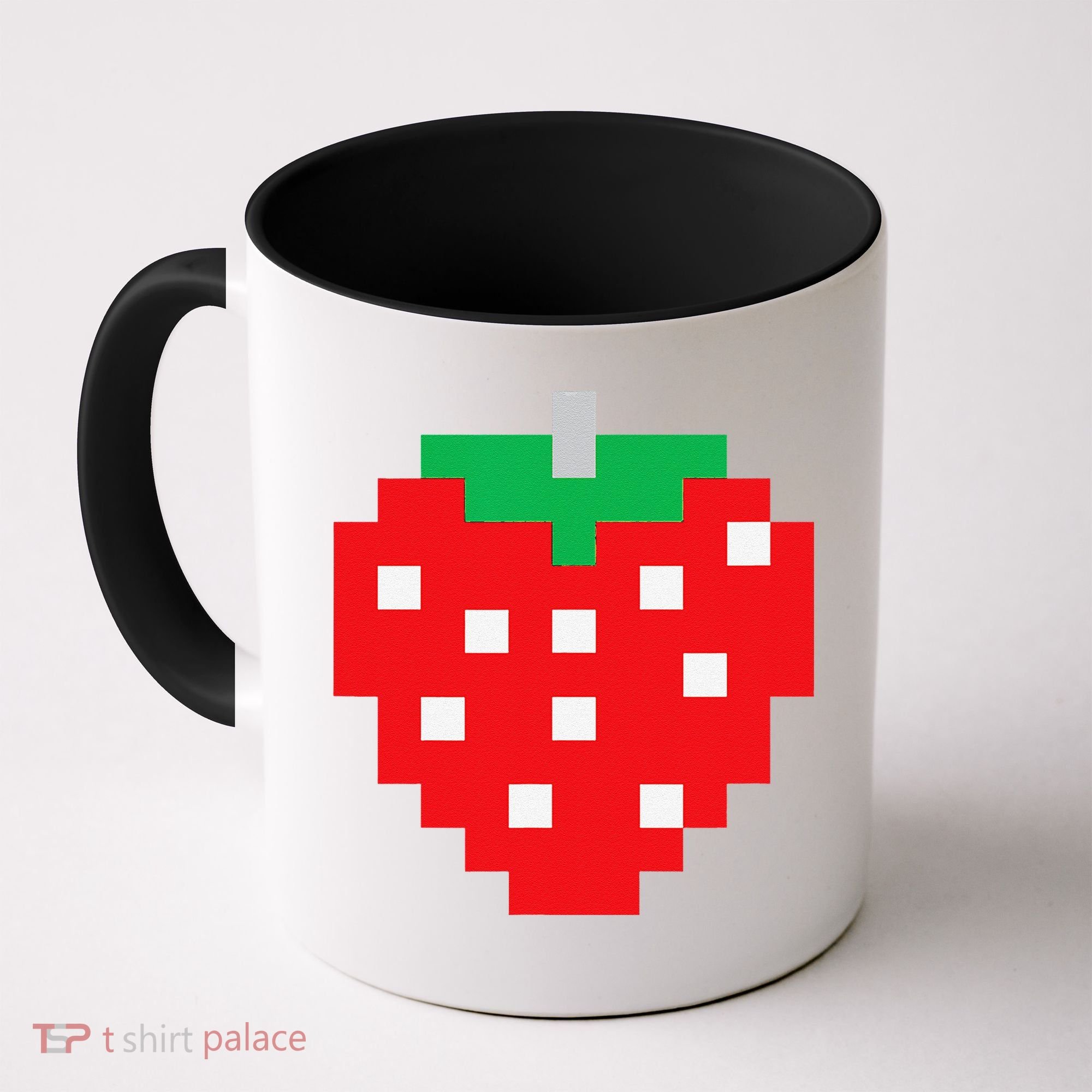 Pixel Strawberry 80s Video Game Halloween Costume Coffee Mug