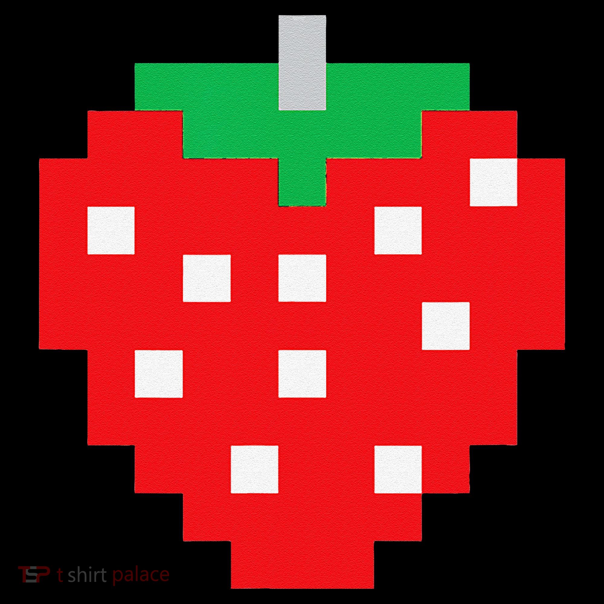 Pixel Strawberry 80s Video Game Halloween Costume Women's Hoodie