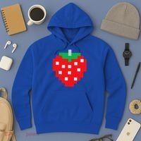 Pixel Strawberry 80s Video Game Halloween Costume Hoodie thumb 3