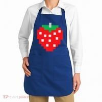 Pixel Strawberry 80s Video Game Halloween Costume Apron thumb 2