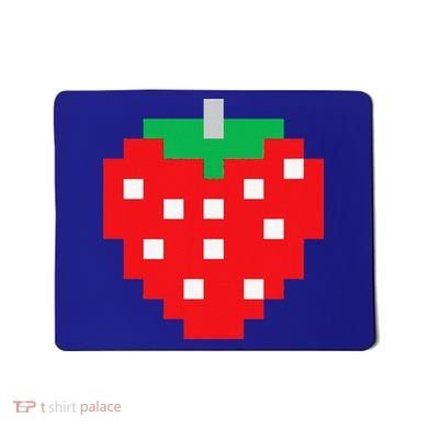 Pixel Strawberry 80s Video Game Halloween Costume Mousepad