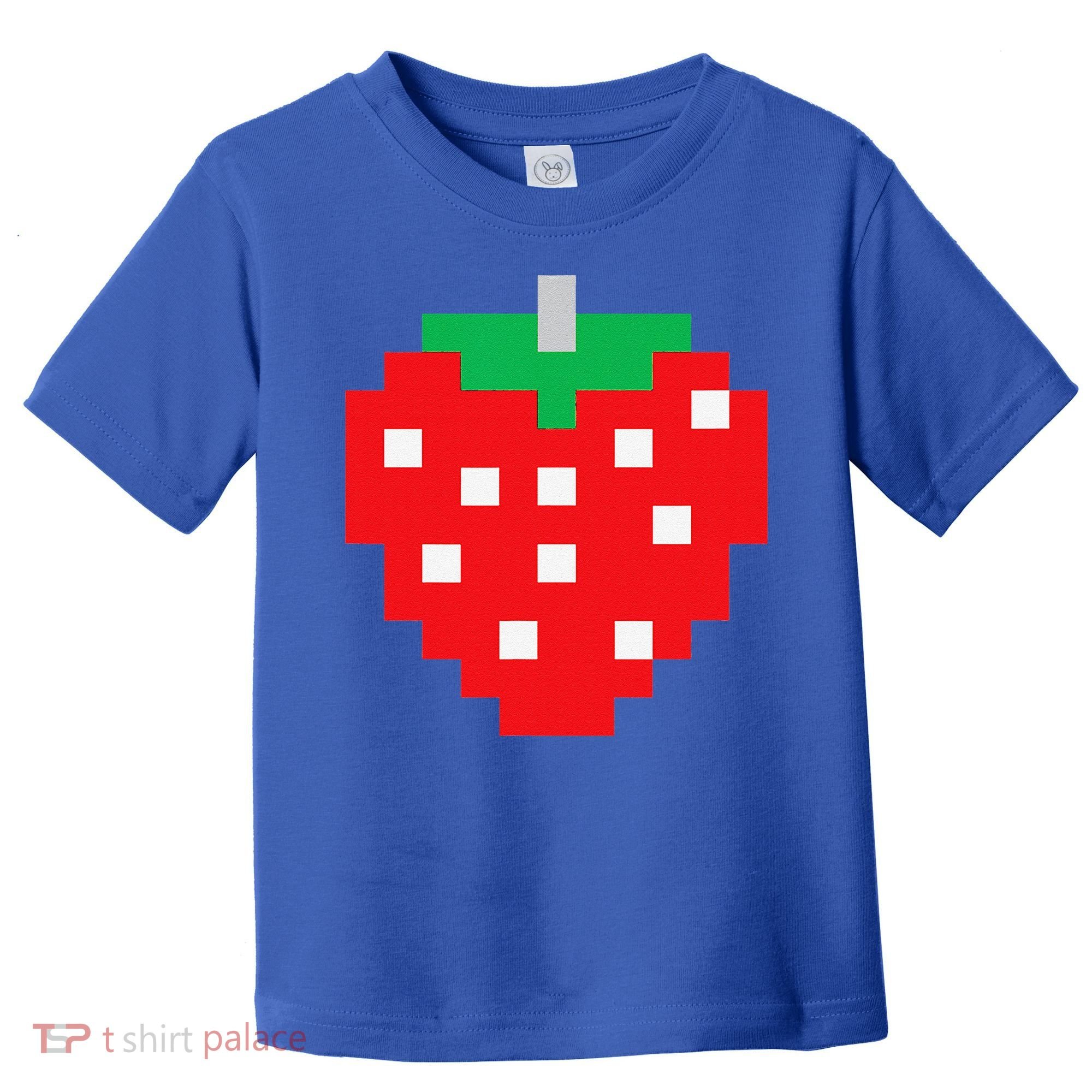 Pixel Strawberry 80s Video Game Halloween Costume Toddler T-Shirt