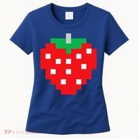 Pixel Strawberry 80s Video Game Halloween Costume Women's T-Shirt thumb 0