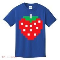 Pixel Strawberry 80s Video Game Halloween Costume Kids T-Shirt thumb 0