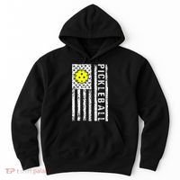 Pickleball Shirt American Flag Pickleball Player Gift Hoodie thumb 0
