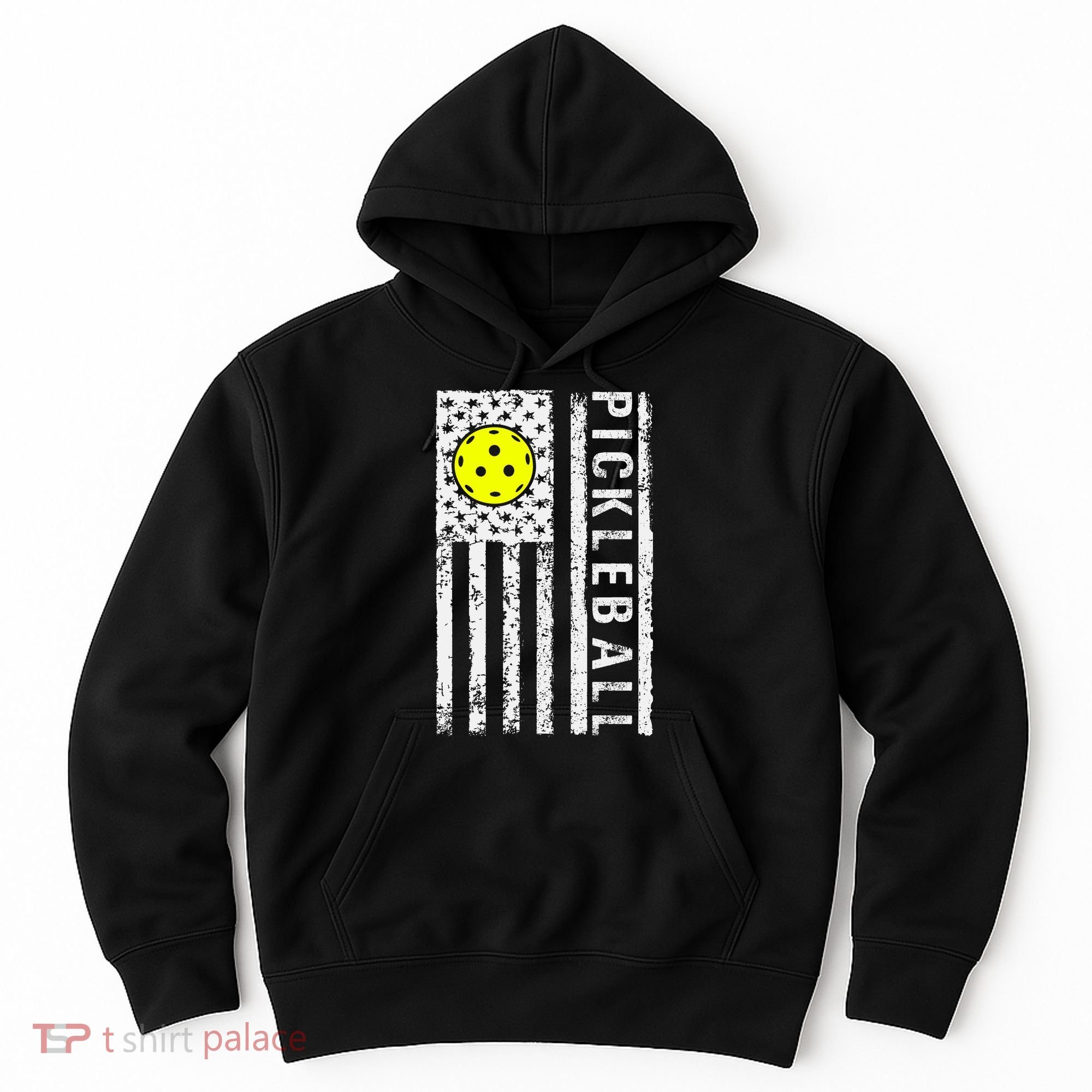Pickleball Shirt American Flag Pickleball Player Gift Hoodie