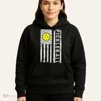 Pickleball Shirt American Flag Pickleball Player Gift Hoodie thumb 5