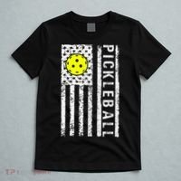 Pickleball Shirt American Flag Pickleball Player Gift T-Shirt thumb 5