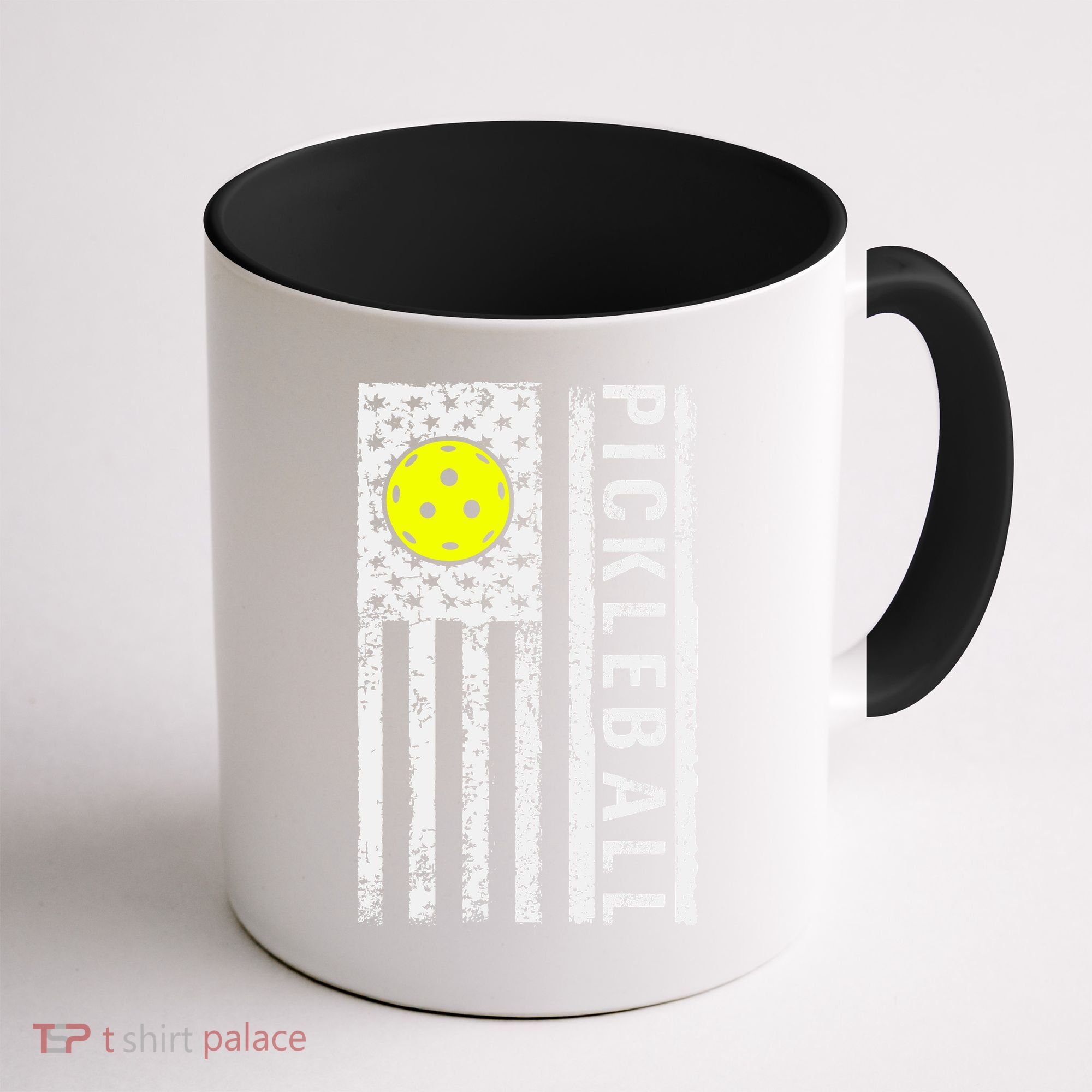 Pickleball Shirt American Flag Pickleball Player Gift Coffee Mug