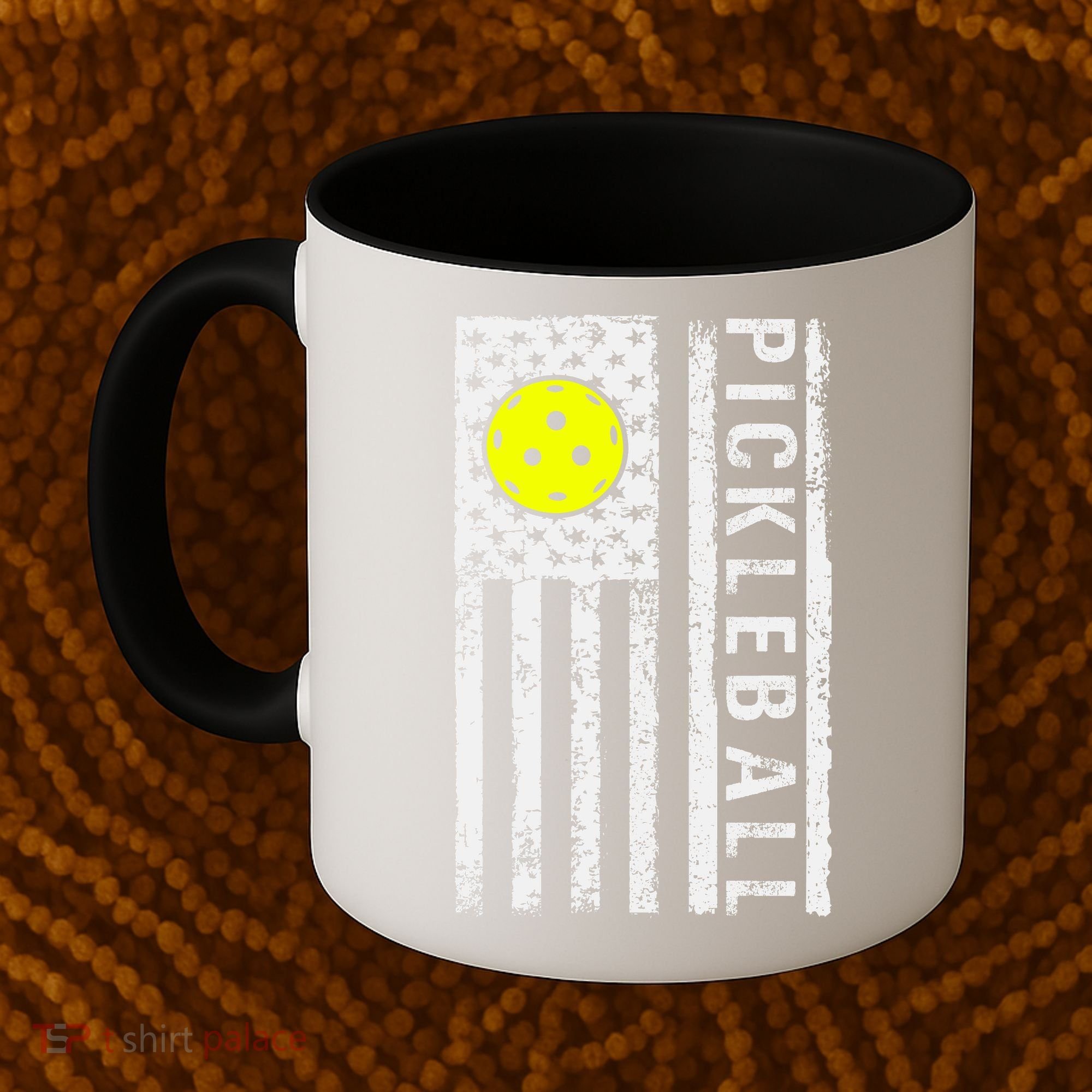 Pickleball Shirt American Flag Pickleball Player Gift Coffee Mug