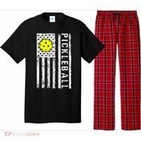 Pickleball Shirt American Flag Pickleball Player Gift Pajama Set thumb 0