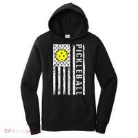 Pickleball Shirt American Flag Pickleball Player Gift Women's Hoodie thumb 0