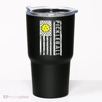 Pickleball Shirt American Flag Pickleball Player Gift Tumbler thumb 0