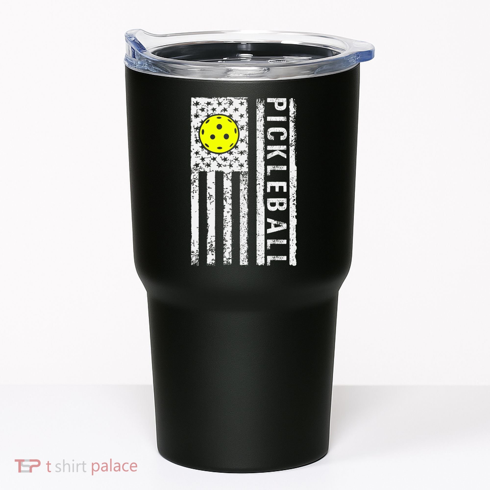 Pickleball Shirt American Flag Pickleball Player Gift Tumbler