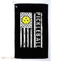 Pickleball Shirt American Flag Pickleball Player Gift Golf Towel thumb 0