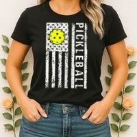 Pickleball Shirt American Flag Pickleball Player Gift Women's T-Shirt thumb 2
