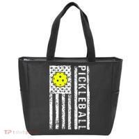 Pickleball Shirt American Flag Pickleball Player Gift Tote Bag thumb 0