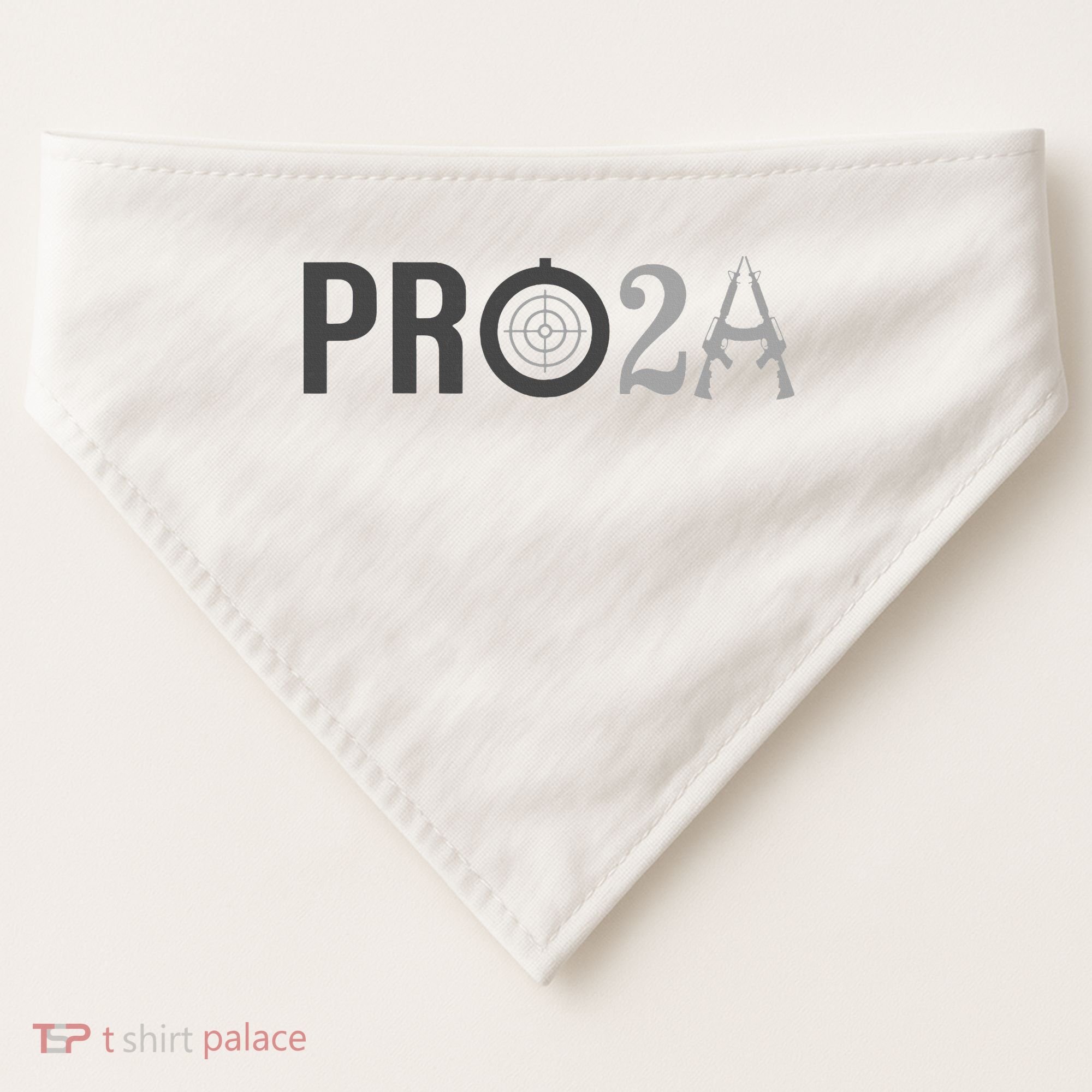 Pro Second Amendment Freedom Over Tyranny Pro2a Bear Arms USA-Made Doggie Bandana