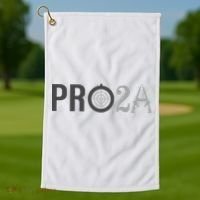 Pro Second Amendment Freedom Over Tyranny Pro2a Bear Arms Golf Towel thumb 1