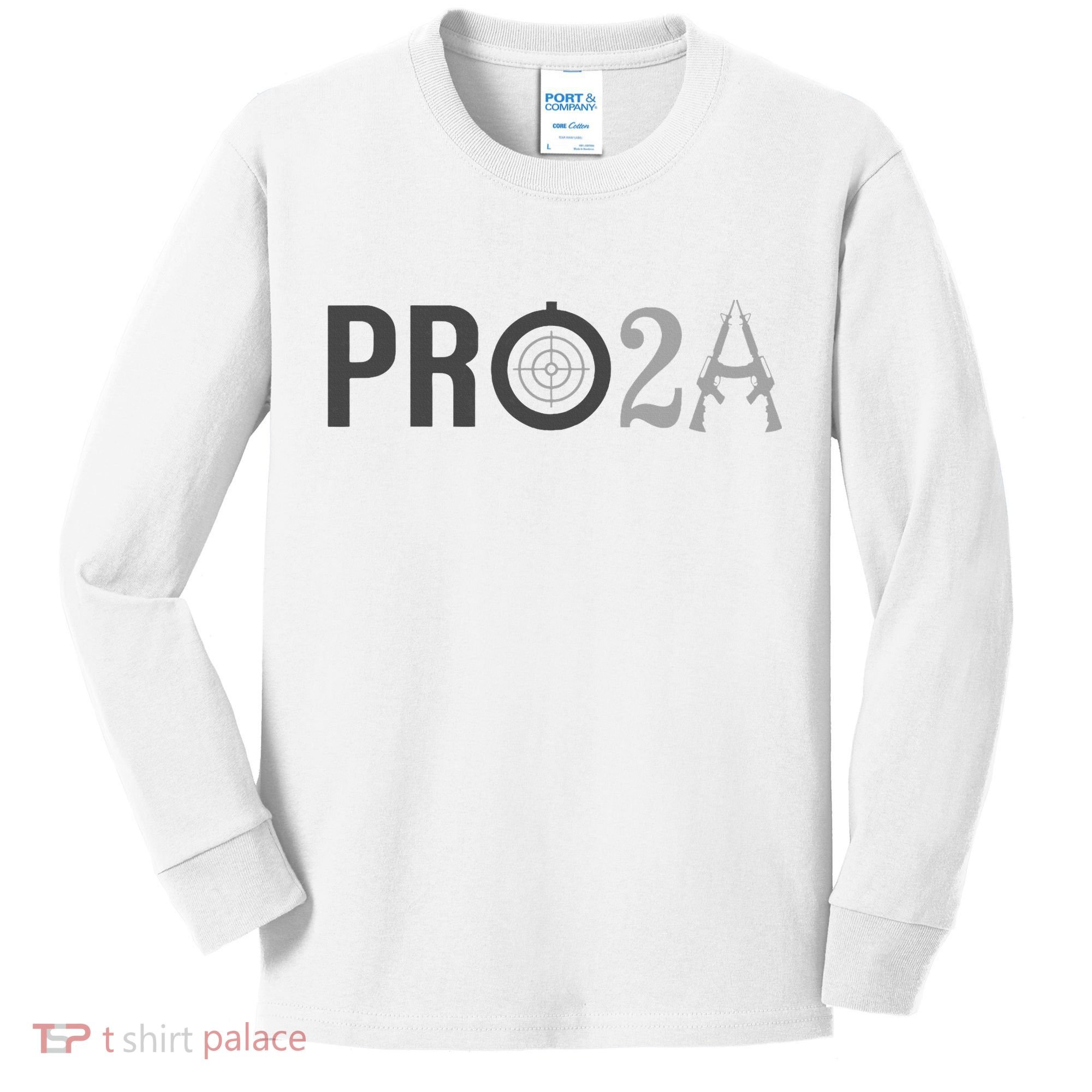 Pro Second Amendment Freedom Over Tyranny Pro2a Bear Arms Kids Long Sleeve Shirt