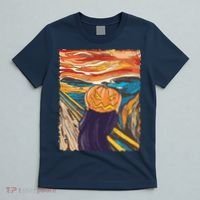 Pumpkin Scream Art Painting Parody T-Shirt thumb 5