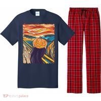 Pumpkin Scream Art Painting Parody Pajama Set thumb 0