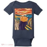 Pumpkin Scream Art Painting Parody Baby Bodysuit thumb 0