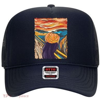 Pumpkin Scream Art Painting Parody Hat