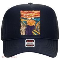 Pumpkin Scream Art Painting Parody Hat thumb 0