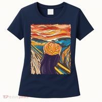 Pumpkin Scream Art Painting Parody Women's T-Shirt thumb 0