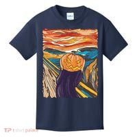 Pumpkin Scream Art Painting Parody Kids T-Shirt thumb 0