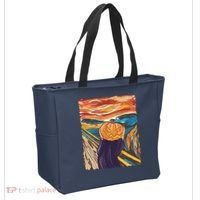 Pumpkin Scream Art Painting Parody Tote Bag thumb 2