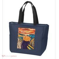 Pumpkin Scream Art Painting Parody Tote Bag thumb 3