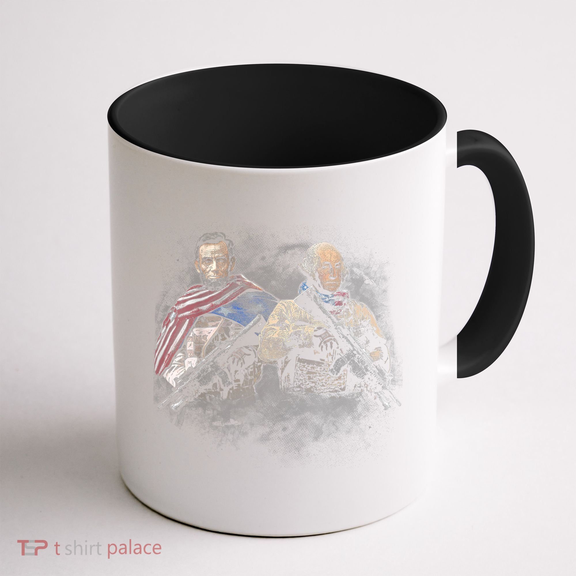 Presidential Soldiers: Abraham Lincoln And George Washington TShirt Coffee Mug