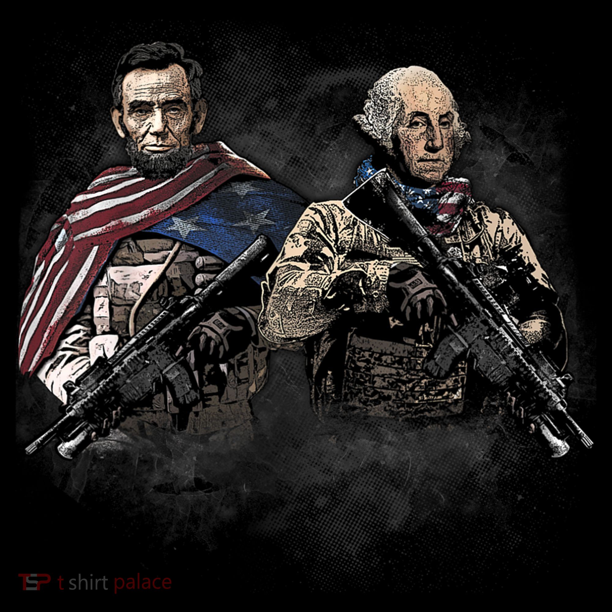 Presidential Soldiers: Abraham Lincoln And George Washington TShirt Coffee Mug