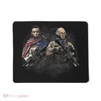 Presidential Soldiers: Abraham Lincoln And George Washington TShirt Mousepad thumb 0