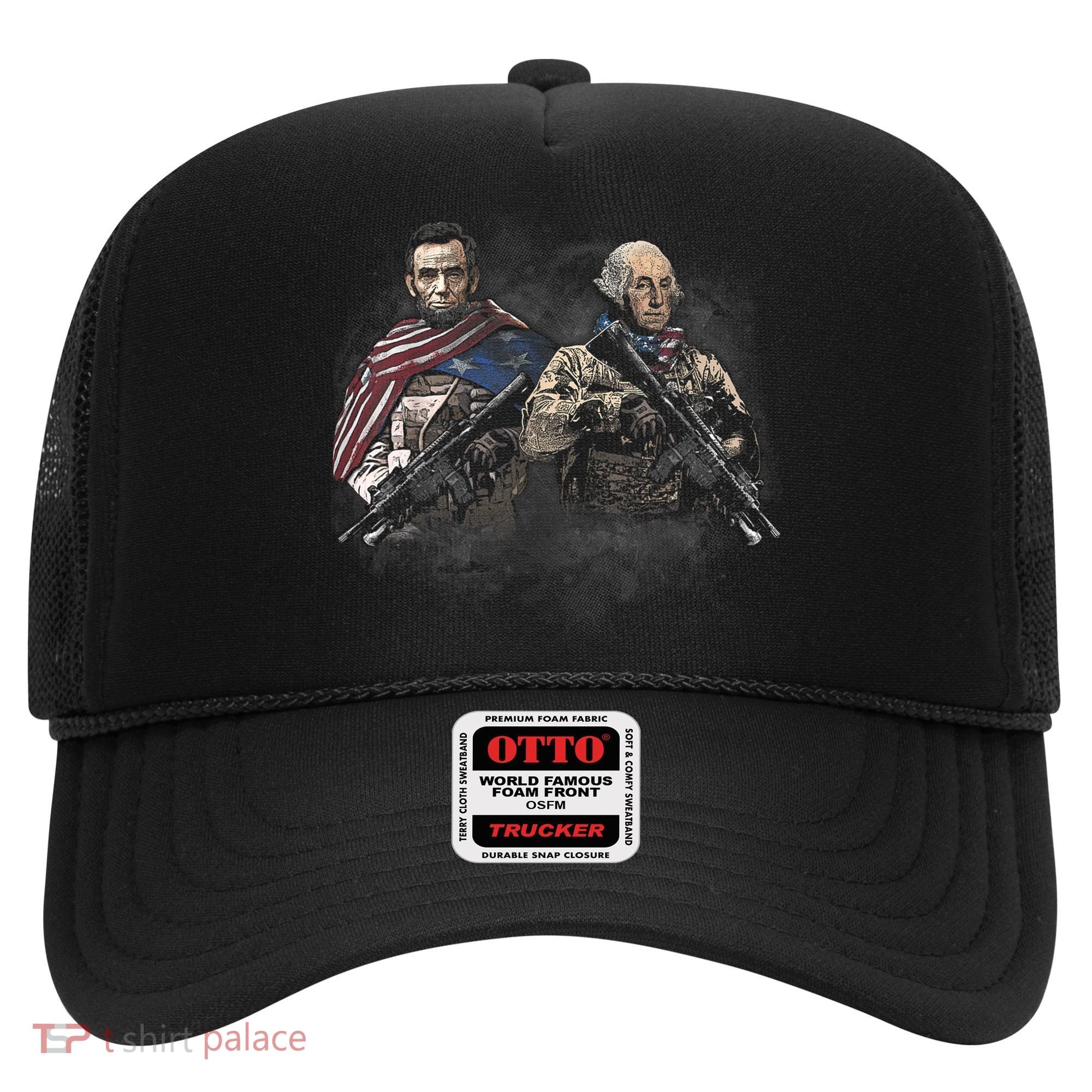 Presidential Soldiers: Abraham Lincoln And George Washington TShirt Hat