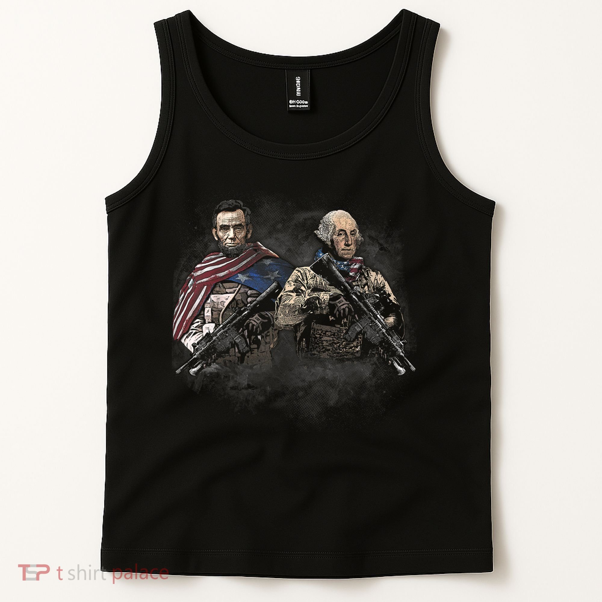 Presidential Soldiers: Abraham Lincoln And George Washington TShirt Tank Top