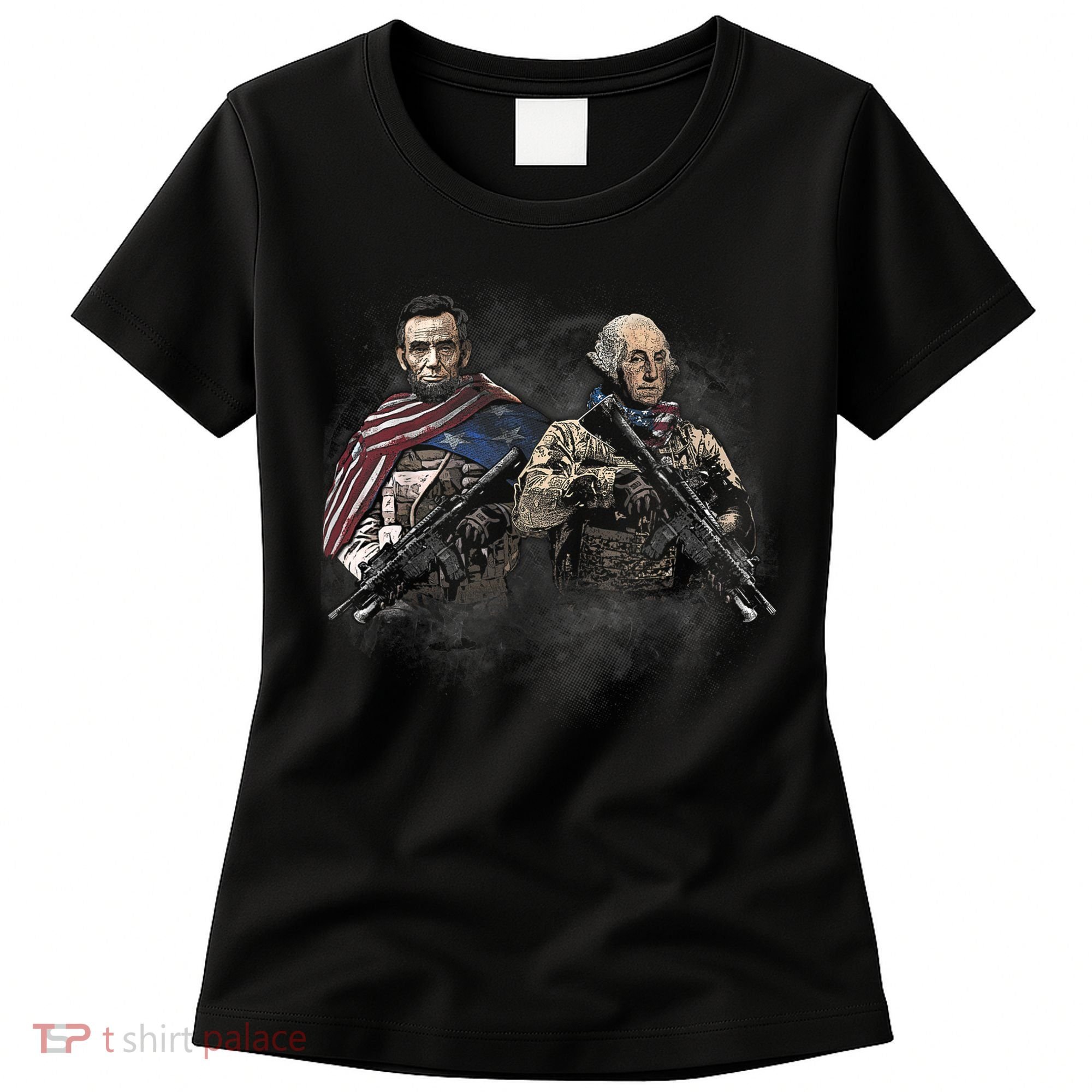 Presidential Soldiers: Abraham Lincoln And George Washington TShirt Women's T-Shirt
