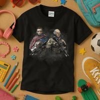 Presidential Soldiers: Abraham Lincoln And George Washington TShirt Kids T-Shirt thumb 3