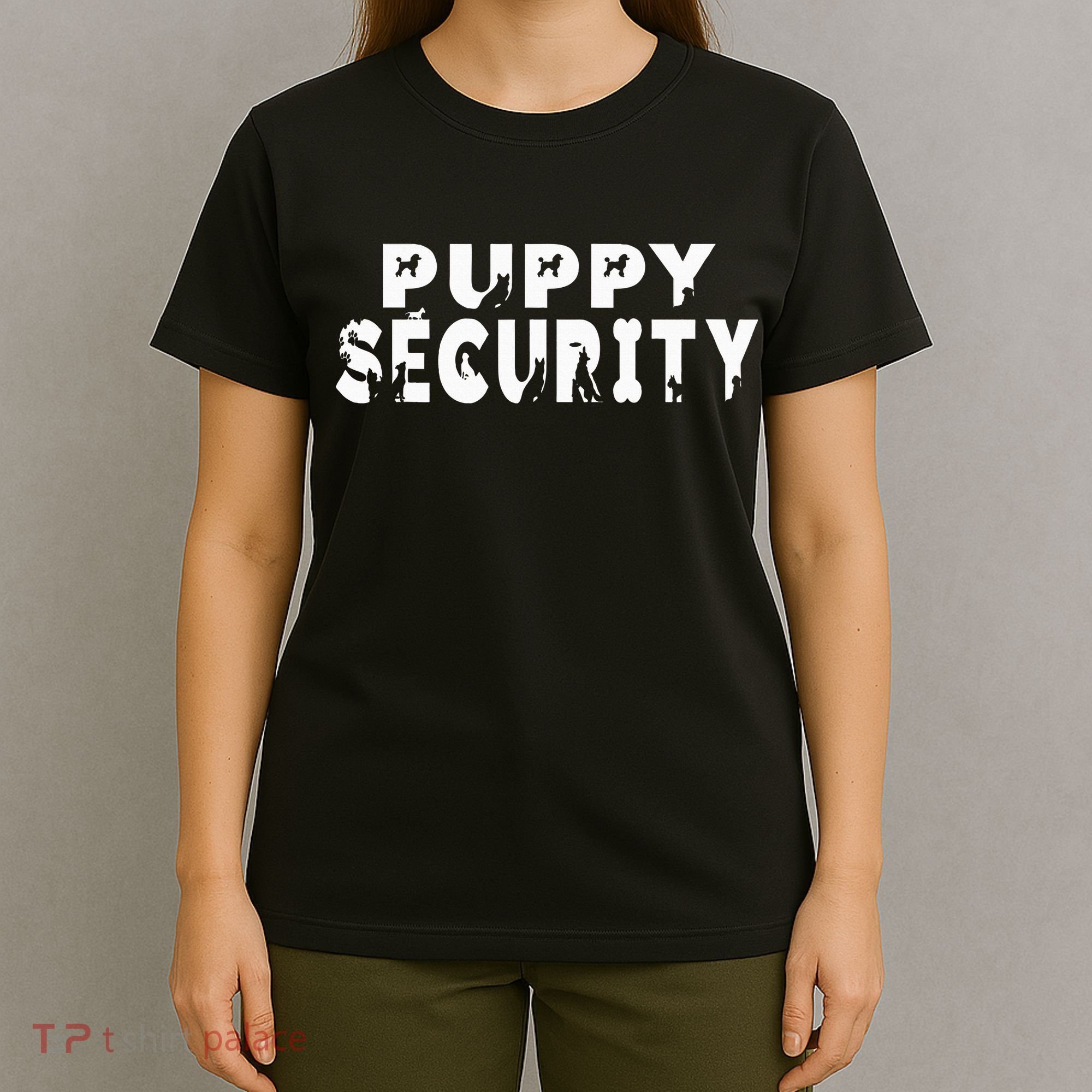 Puppy Security Adult Dog Catcher Costume Dalmatian Halloween T-Shirt
