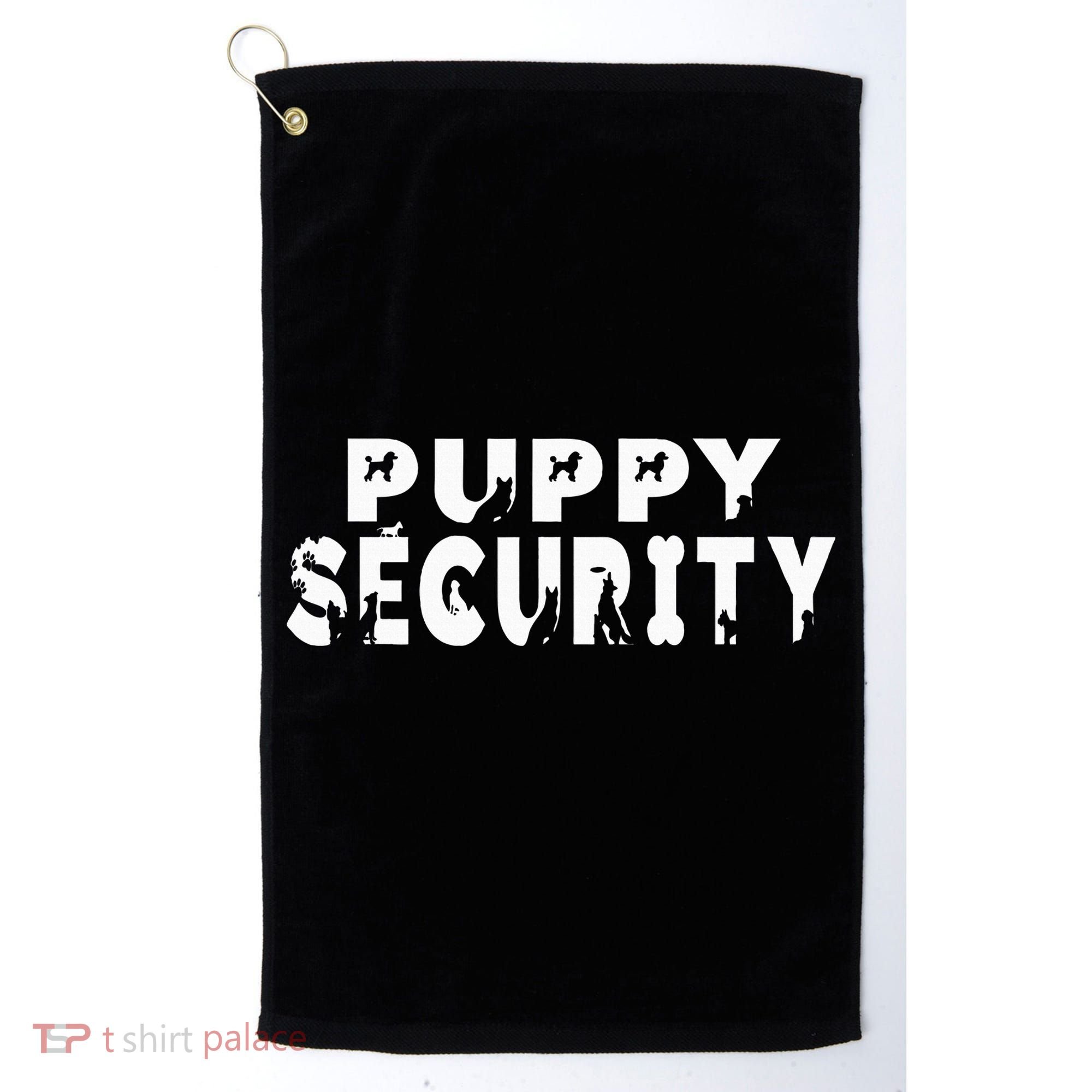 Puppy Security Adult Dog Catcher Costume Dalmatian Halloween Golf Towel
