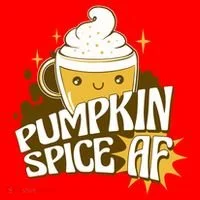 Pumpkin Spice AF Cute Gift Santa Hat thumb 1