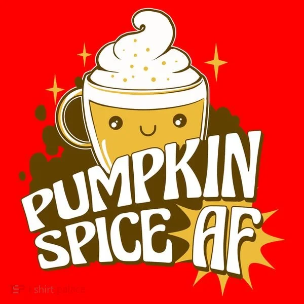 Pumpkin Spice AF Cute Gift Santa Hat
