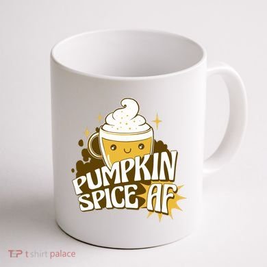 Pumpkin Spice AF Cute Gift Coffee Mug back