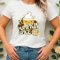Pumpkin Spice AF Cute Gift Women's T-Shirt thumb 2