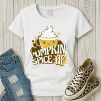 Pumpkin Spice AF Cute Gift Women's T-Shirt thumb 3