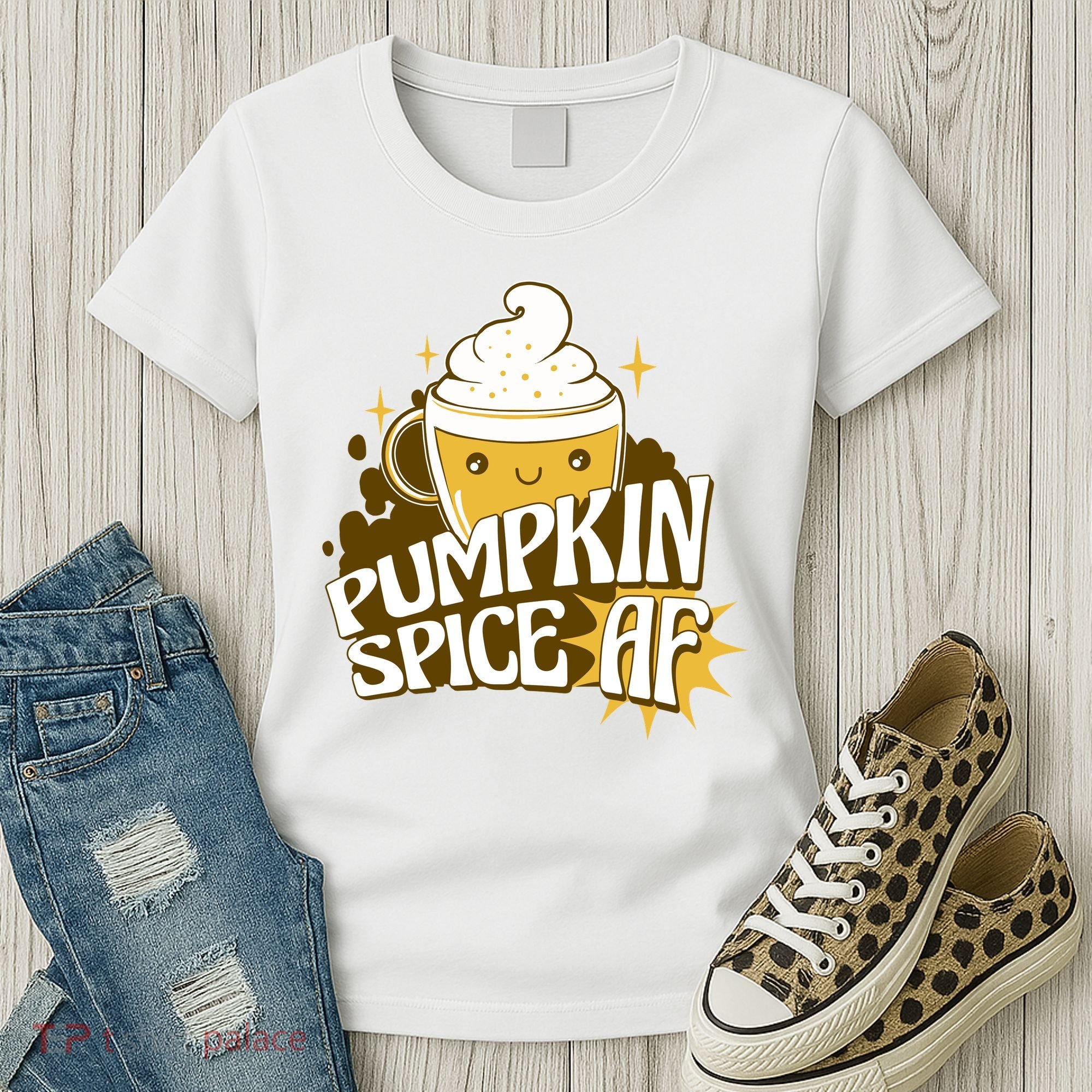 Pumpkin Spice AF Cute Gift Women's T-Shirt