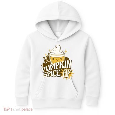 Pumpkin Spice AF Cute Gift Kids Hoodie