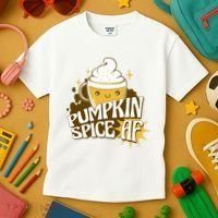 Pumpkin Spice AF Cute Gift Kids T-Shirt thumb 3
